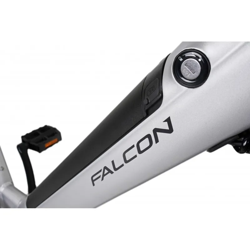 Falcon Horizon Low Step Women's Electric Hybrid Bike - Silver-7