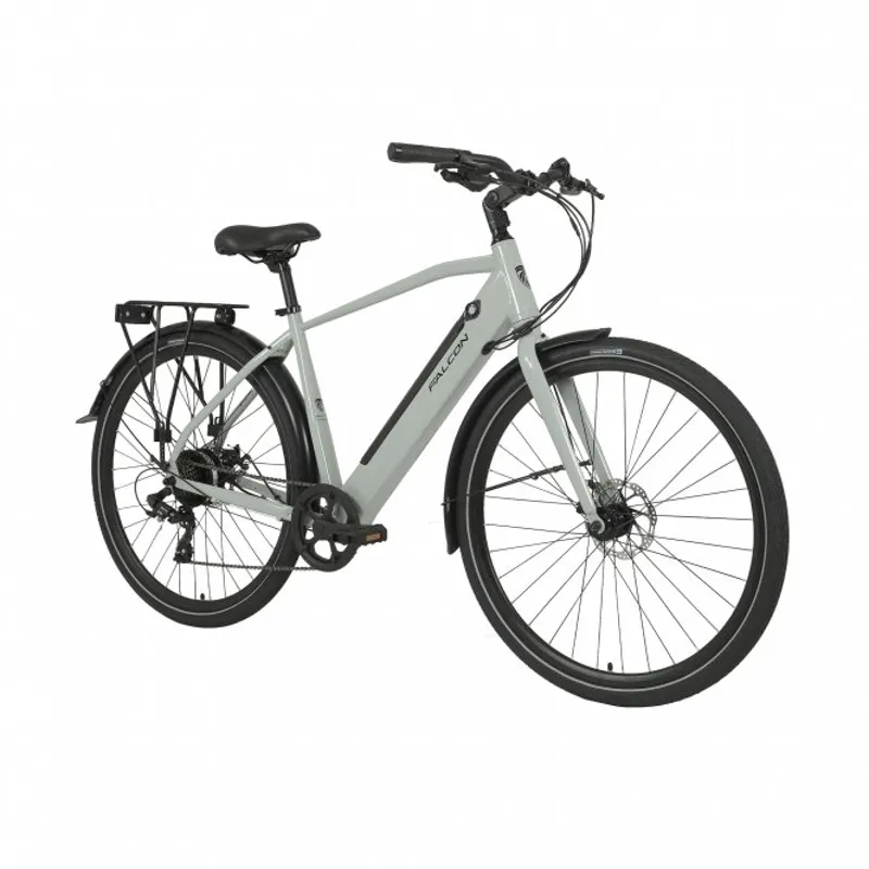 Falcon Liberty Crossbar 2026 Electric Hybrid Bike - Primer Grey-1