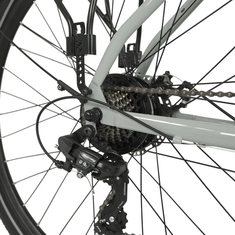 Falcon Liberty Crossbar 2026 Electric Hybrid Bike - Primer Grey-5