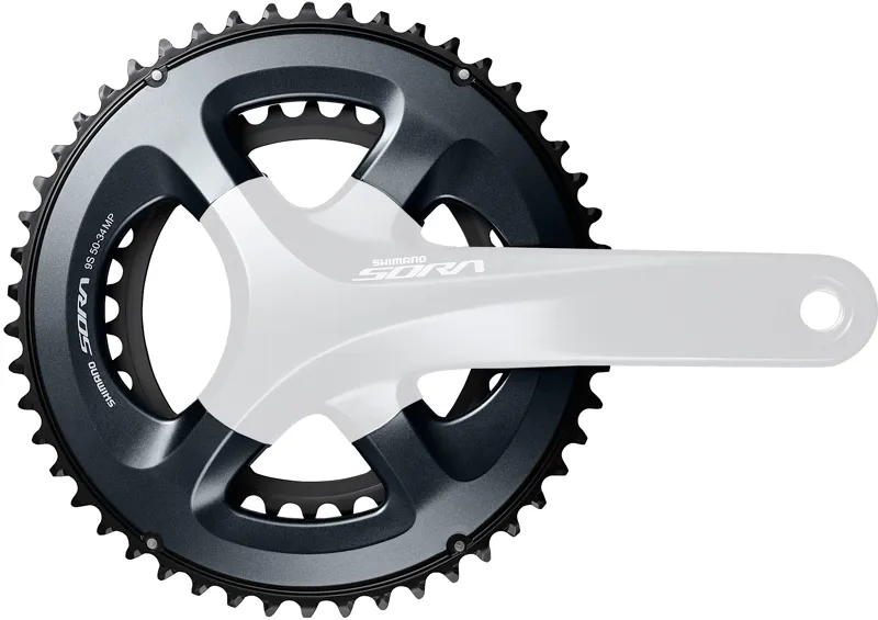 Shimano FC-R3000 Sora 9 speed double outer chainring 50T-MP for 50-34T