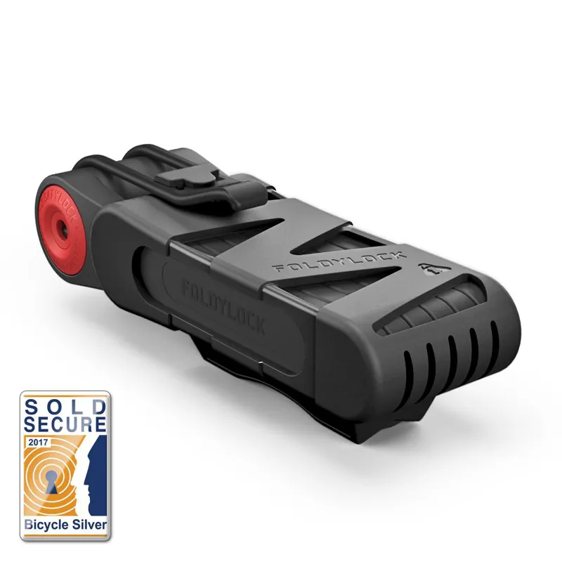 Seatylock Foldylock Classic Silver Rated Folding Bike Lock - Black