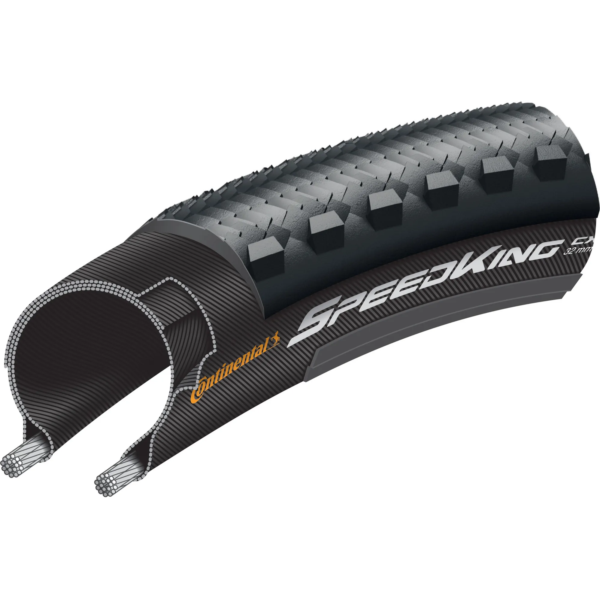 Continental Speed King CX RaceSport Cyclocross Folding Tyre 700 x 32c