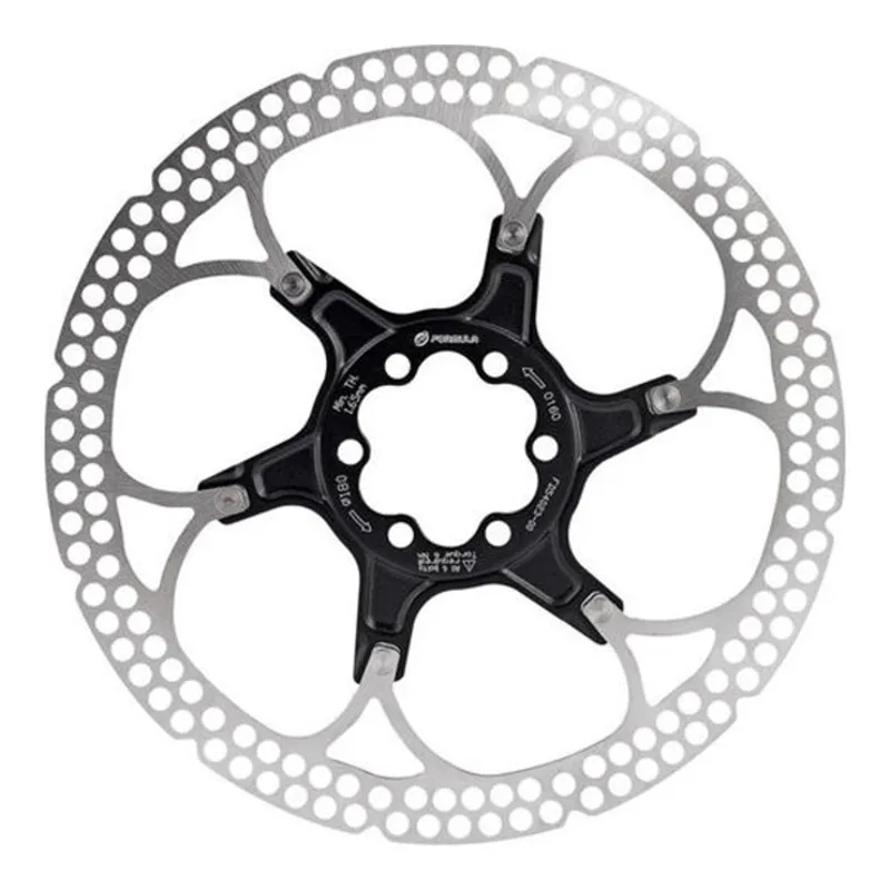 Formula 2 Piece 6 Bolt Lightweight Rotor - Black - 203mm