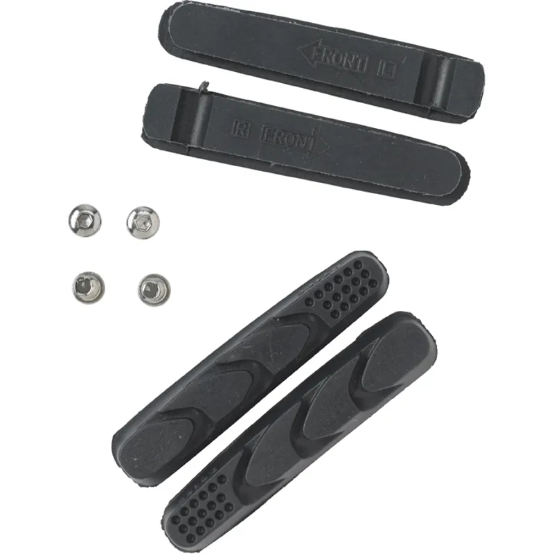 Aztec Road Insert Brake Blocks - Pack Of 2 Pairs - Black - 2 Pairs