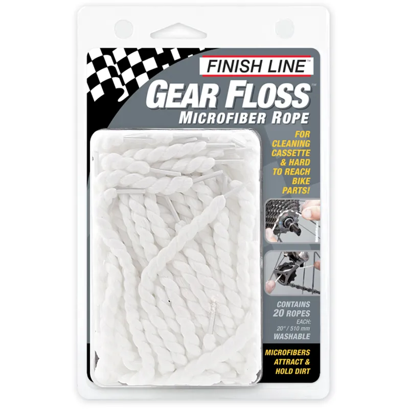 Finish Line Gear Floss 20 Pieces Per Clam-shell - 20 Pieces Per Pack