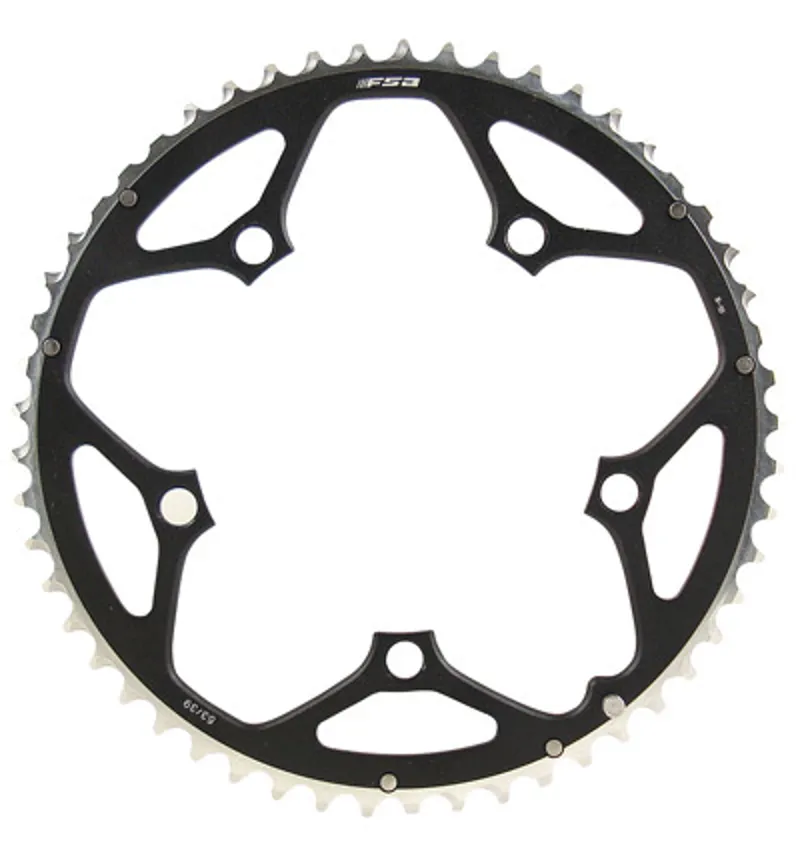 FSA Pro Road CNC Double Chainring - Black - 2x11 110x50T 5h