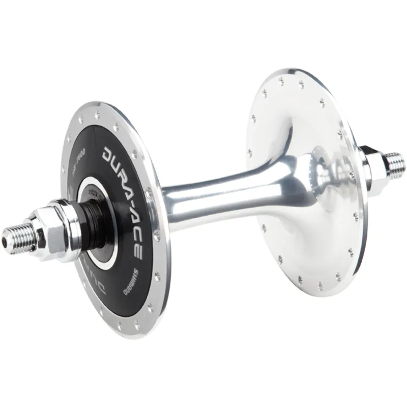 Shimano 7600 Dura-Ace Large Flange Front Track Hub - Silver