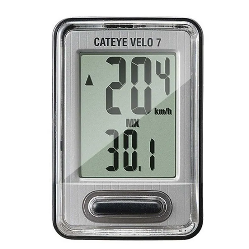 Cateye Velo 7 Wired Computer - Grey