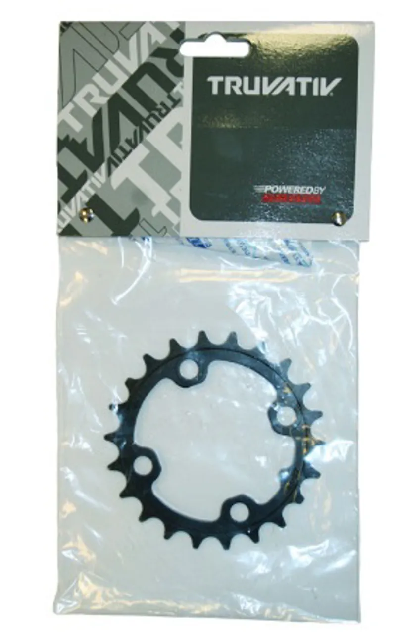 Truvativ MTB 22T 4 Bolt 64mm BCD Chainring - Aluminium Black - 22T