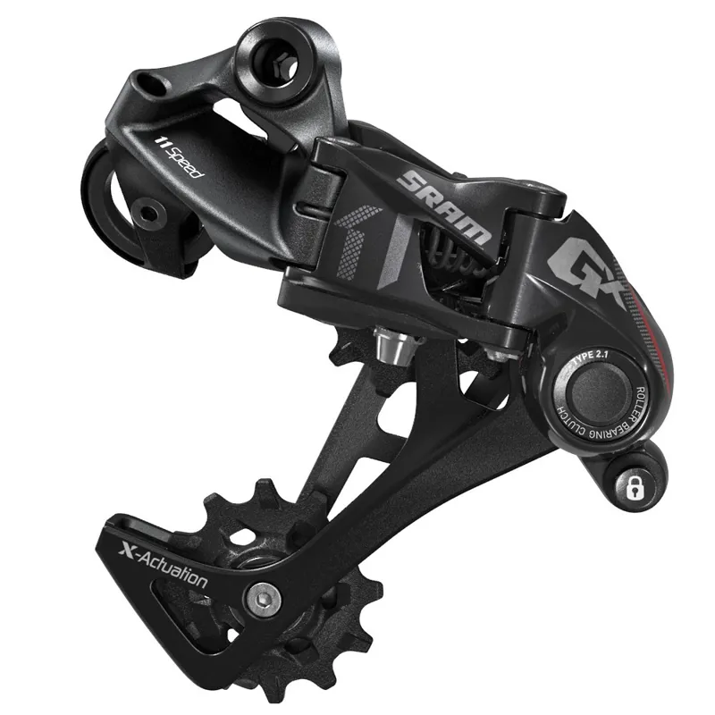 SRAM GX 1x11-Speed Long Cage Rear Derailleur - Black/Red