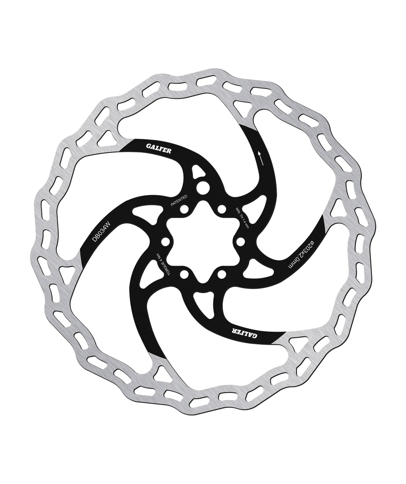 Galfer Wave Disc Rotor - 6 Bolt - 203 x 2.00mm