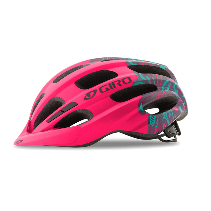 Giro Hale Youth/Junior Helmet - Matt Bright Pink - One Size 50-57cm-1