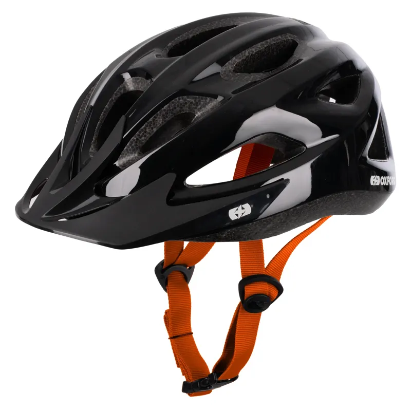 Oxford Helio Junior Helmet - 52-57cm - Gloss Black