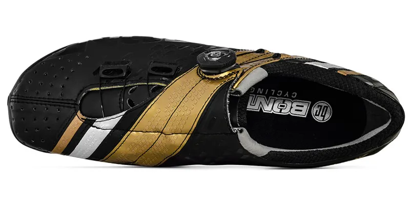 Bont Helix Road Shoes - Black/Gold-3