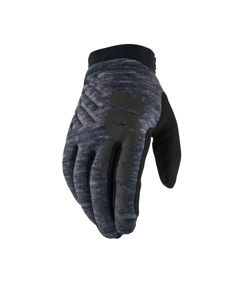 100 Percent Brisker Cold Weather Long Finger Gloves - Heather Grey