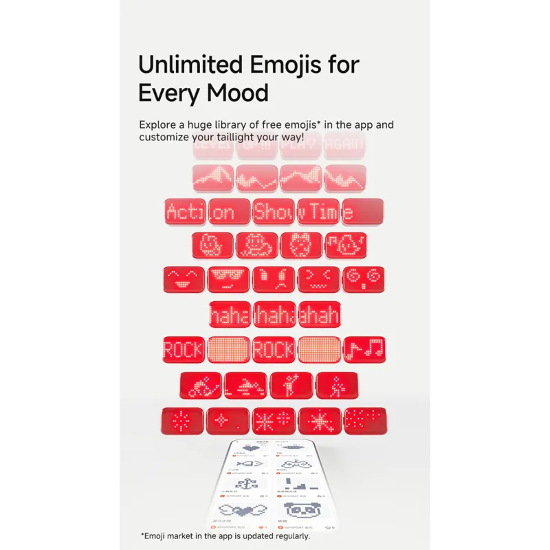 iGPSport Expression ET6 Smart Emoji Tail Light-2
