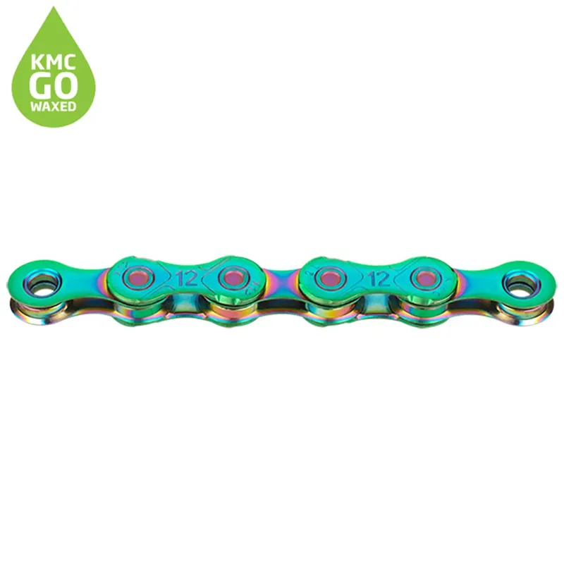 KMC X12 12 Speed Pre-Waxed Chain - 126 Link - Aurora Green