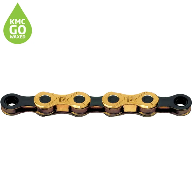KMC X12 Pre-Waxed Chain - 126 Link - 12 Speed - Black/Gold