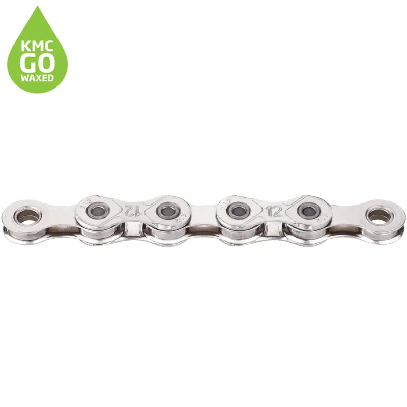 KMC X12 Pre-Waxed 12-Speed Chain - 126 Link - Silver
