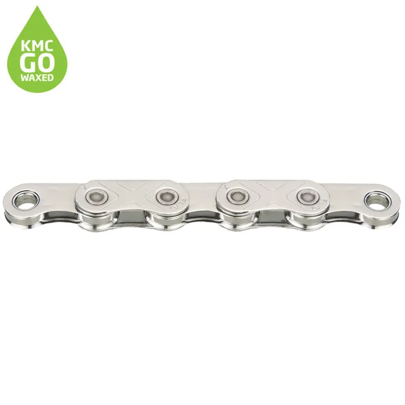 KMC X Flat SRAM Pre Waxed 12/13-Speed Chain - 126 Link - Silver