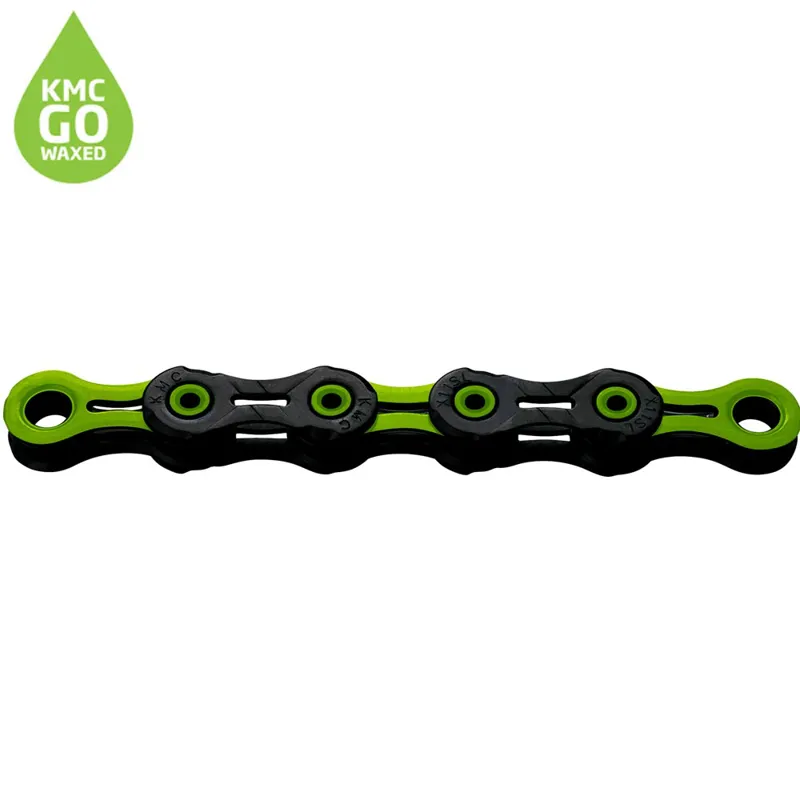 KMC X11 DLC Pre-Waxed Chain - 118 Links - 11 Speed - Green
