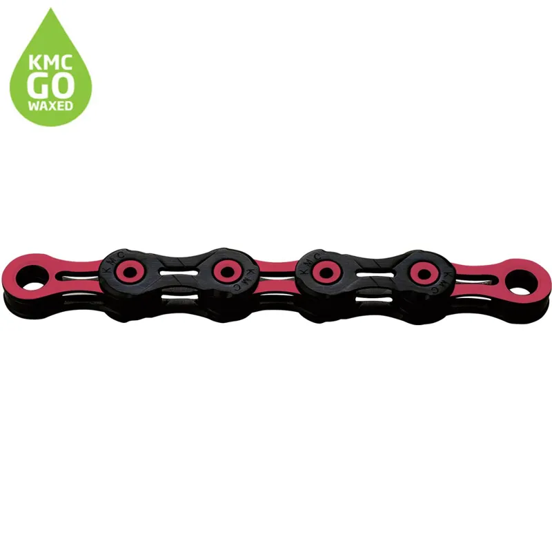 KMC X11 DLC Pre-Waxed Chain - 118 Links - 11 Speed - Pink