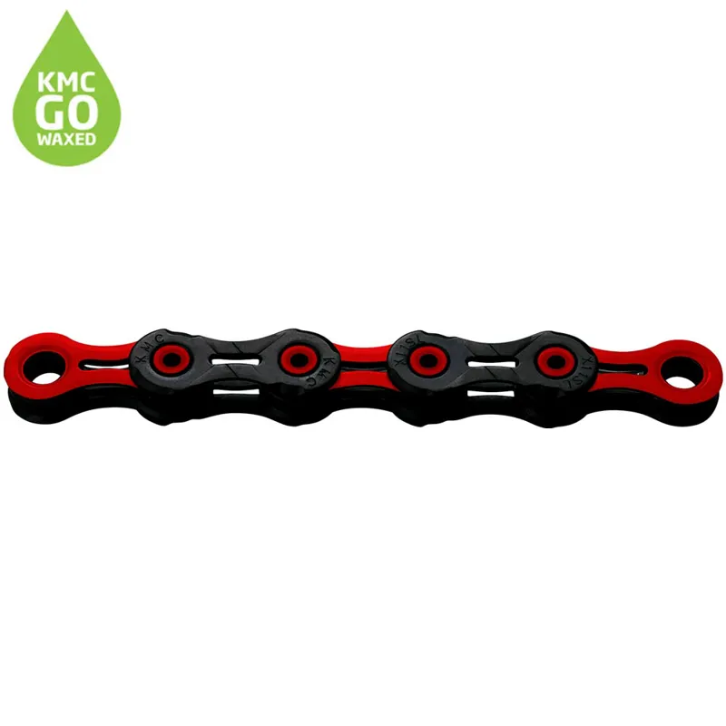 KMC X11 DLC Pre-Waxed Chain - 118 Links - 11 Speed - Red