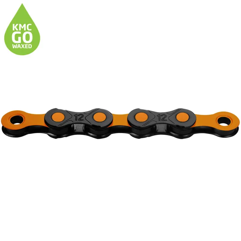 KMC X12 DLC Pre-Waxed Chain - 126 Links - 12 Speed - Orange