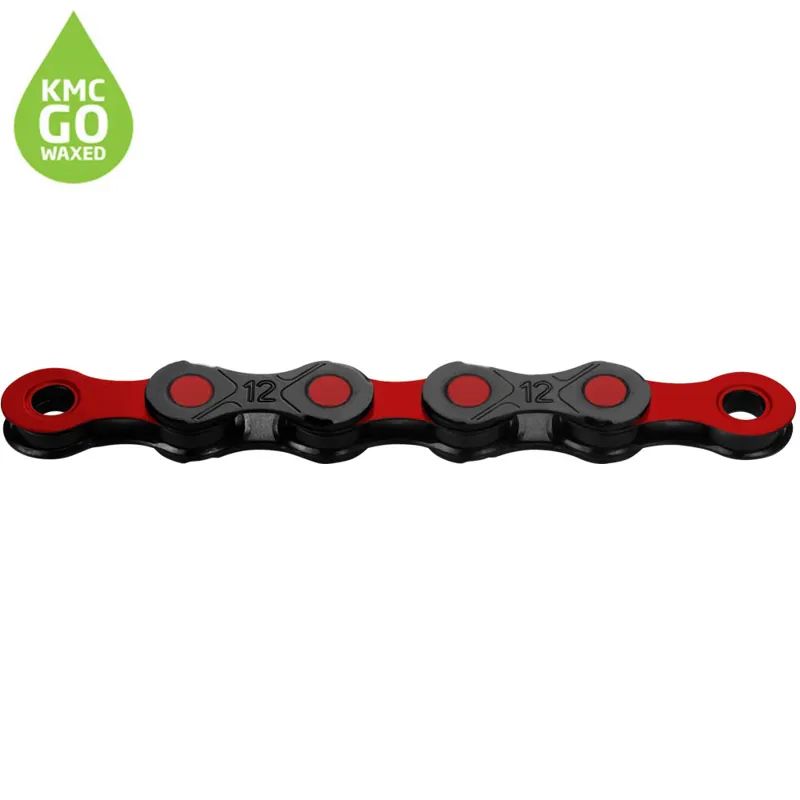 KMC X12 DLC Pre-Waxed Chain - 126 Links - 12 Speed - Red