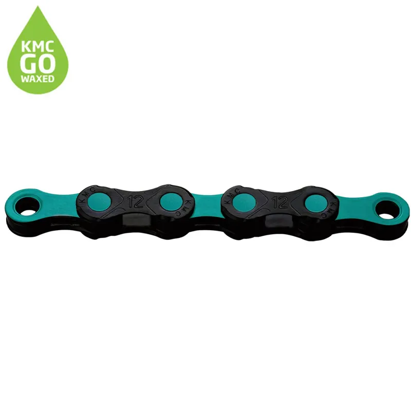 KMC X12 DLC Pre-Waxed Chain - 126 Links - 12 Speed - Celeste