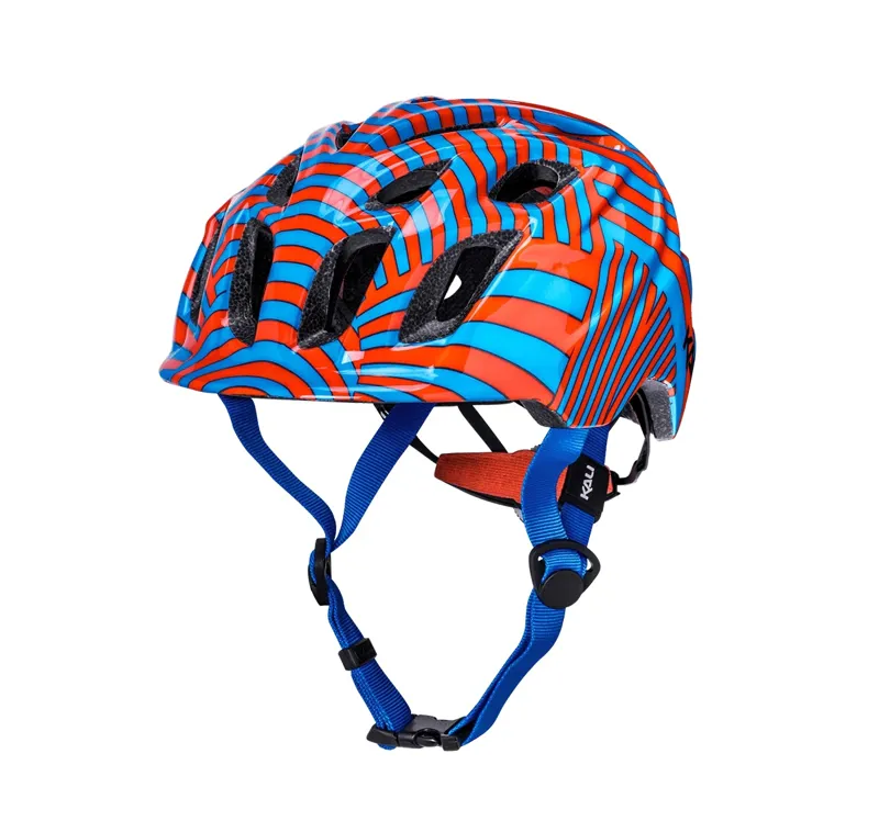 Kali Chakra Lighted Highwire Kids Helmet - Tangerine/Blue
