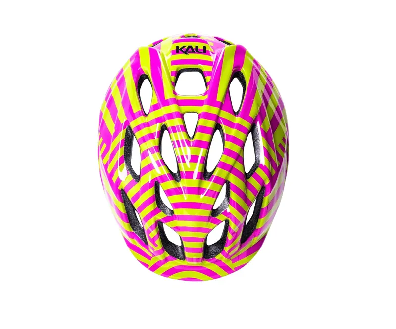 Kali Chakra Lighted Highwire Kids Helmet - Neon Lemonade-2