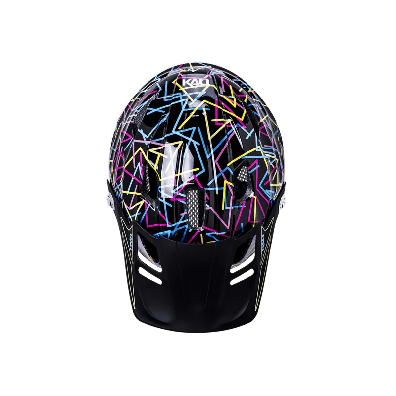 Kali Maya Full Face Kids Helmet -  50-54cm - Segment Neon-4