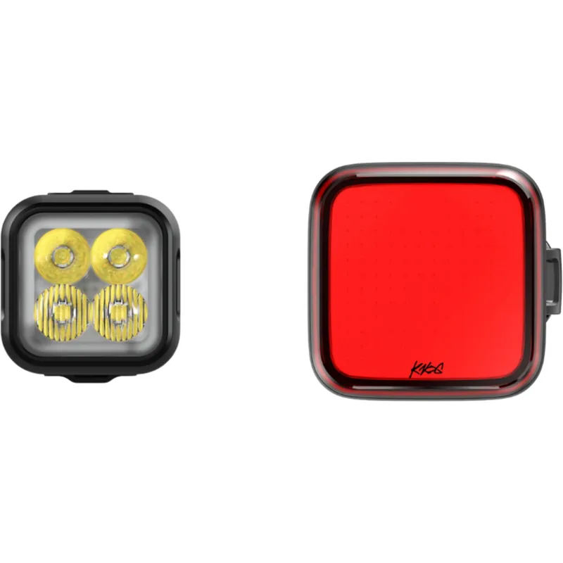 Knog Blinder Pro 1000/Blinder Square USB Light Set - Black -4