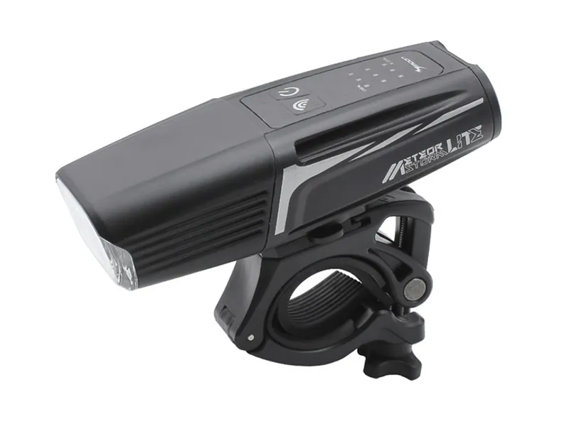 Moon Meteor Storm Lite USB Front Light - 1300 Lumen - Black