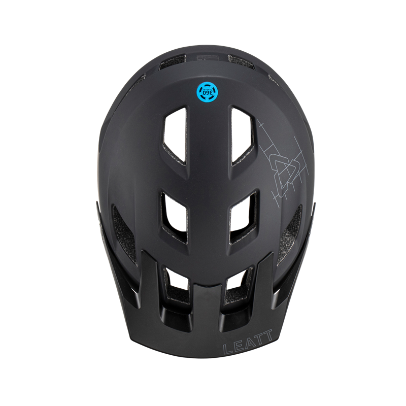 Leatt AllMtn 1.0 MTB Helmet - Stealth Black/Grey-4