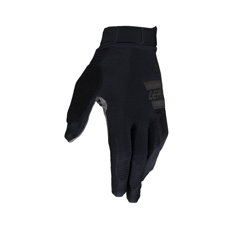 Leatt 1.0 GripR Long Finger Gloves - Stealth Black/Grey-1