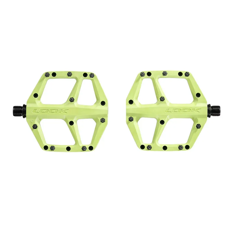Look Trail Fusion Flat MTB Pedals - Light Green-1