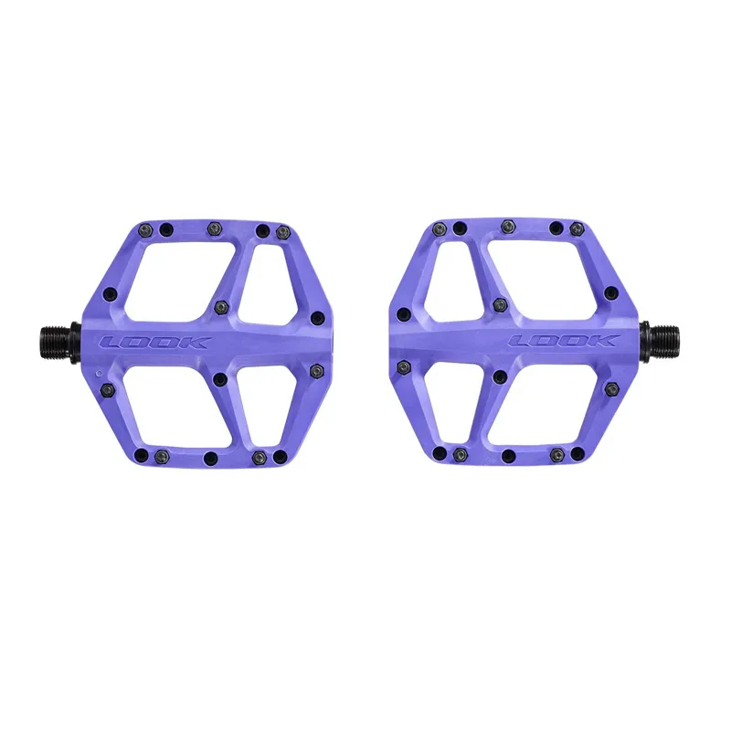 Look Trail Fusion Flat MTB Pedals - Purple-1