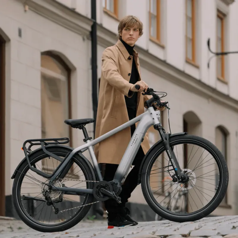 Tenways Ago X 2025 Electric Hybrid Bike - Starlight Silver-9