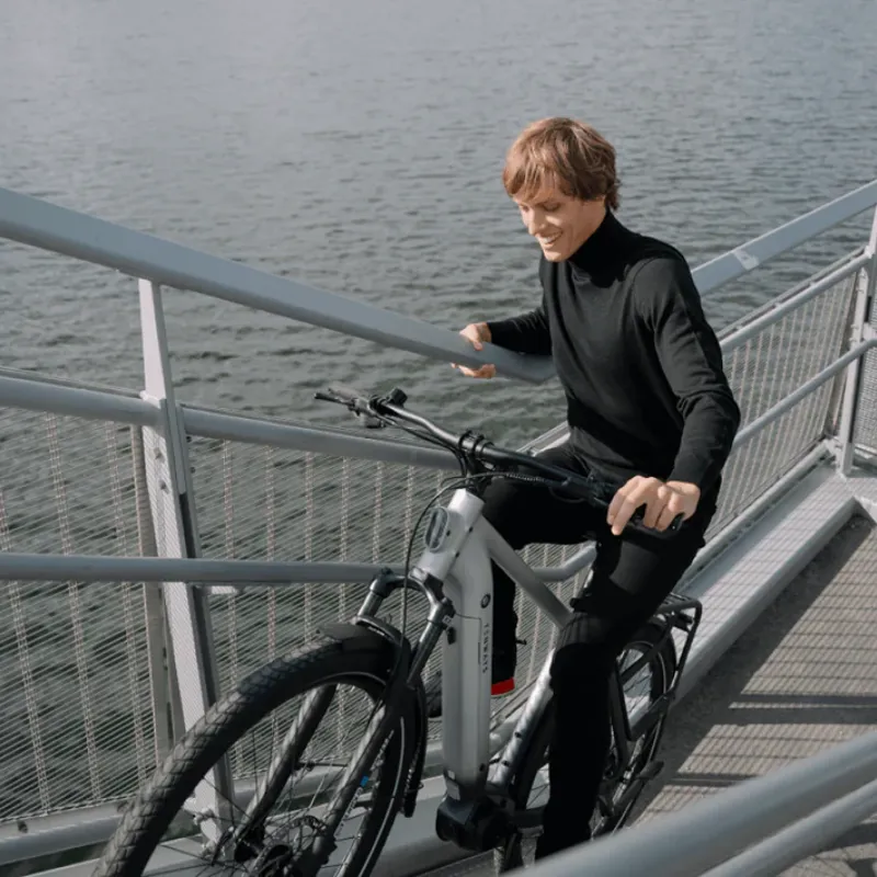 Tenways Ago X 2025 Electric Hybrid Bike - Starlight Silver-10