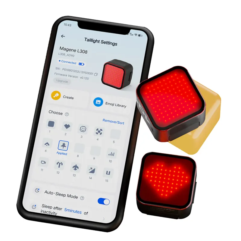 Magene L308 Smart Expression Tail Light - Black-2
