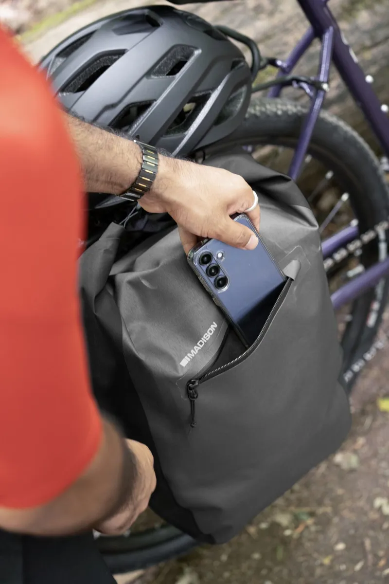 Madison Roam Waterproof Pannier Bag - 30 Litre - Phantom Grey-3