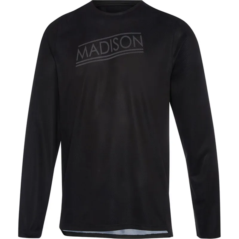 Madison Flux Enduro Long Sleeve Jersey - Marble Black Phantom