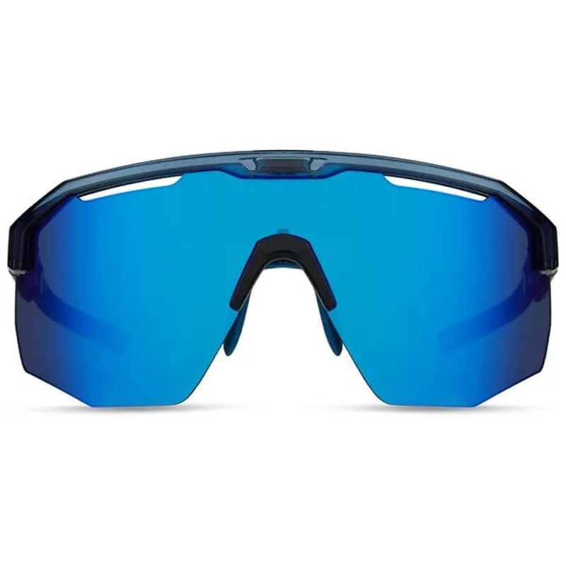 Madison Cipher Sunglasses - 3 Pack - Crystal Blue - Blue Mirror/Amber/Clear Lens-3