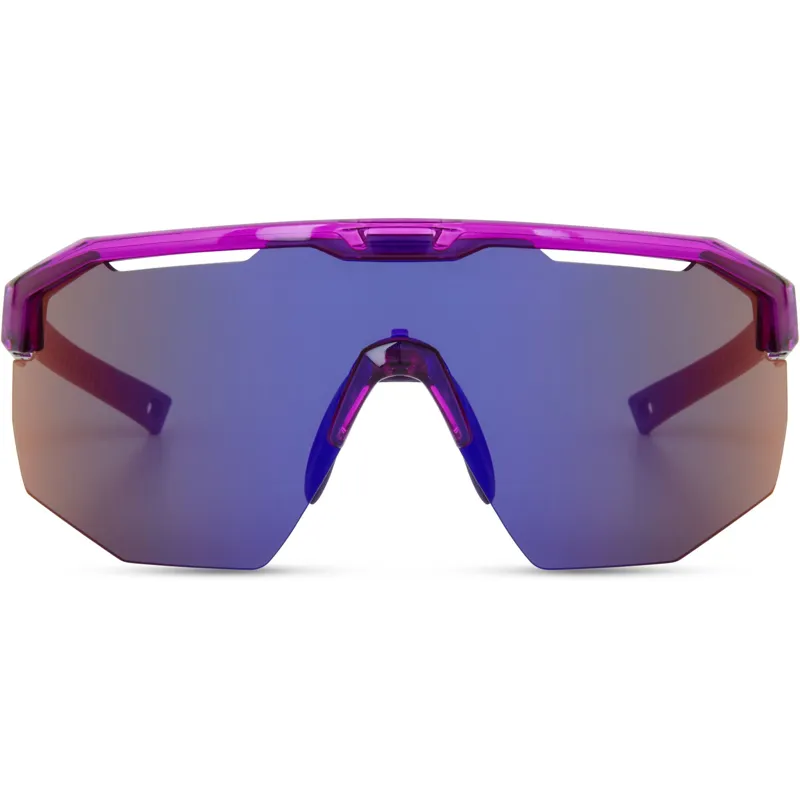 Madison Cipher Sunglasses - Crystal Gloss Purple/Purple Mirror Lens-3