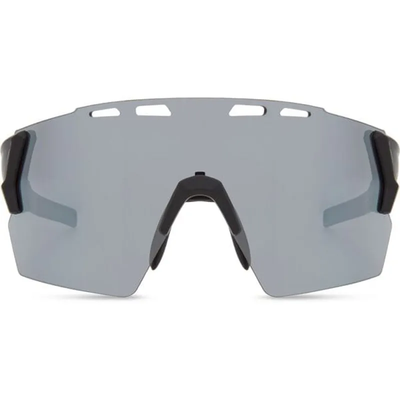 Madison Stealth Sunglasses - Matt Black - Silver Mirror Lens-3