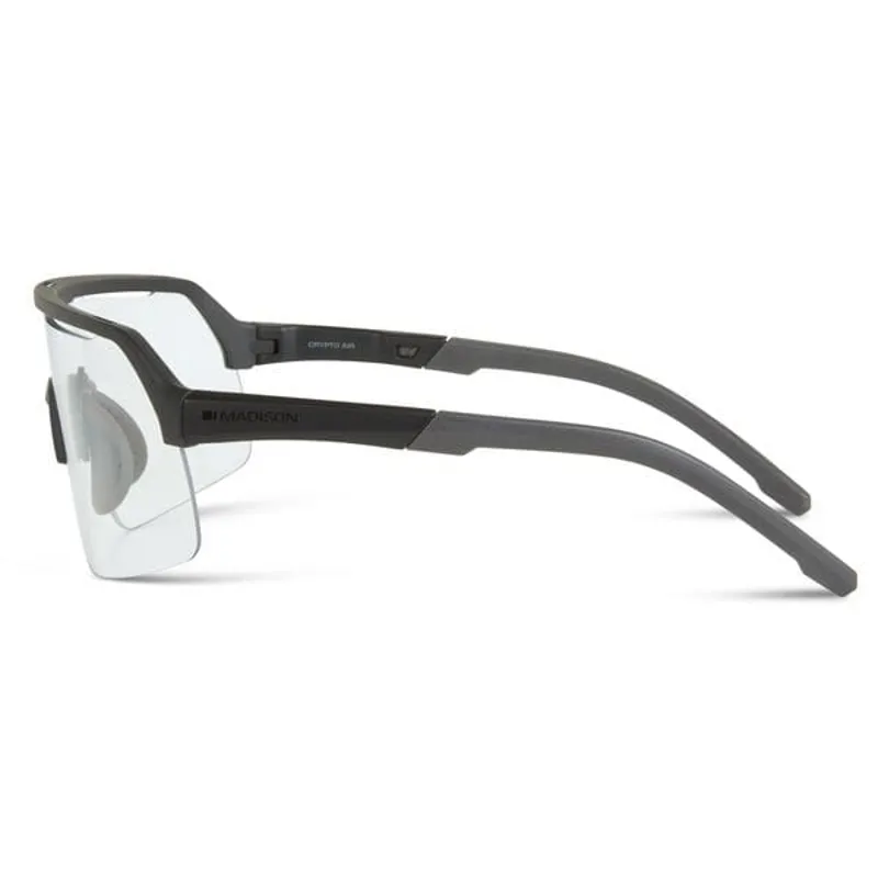 Madison Crypto Air Cycling Glasses - Matt Black/Clear Lens-1