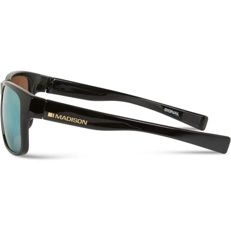 Madison Signal Sunglasses - Gloss Black/Bronze Mirror Lens-1