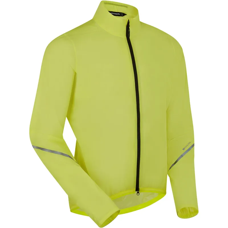Madison Flux 2L Ultra Packable Waterproof Men's Jacket - Hi Viz Yellow-1